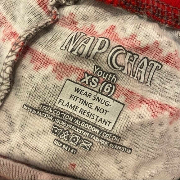 Nap Chat Nordic Christmas Pajama Pants Gray Combo XS 6 - Picture 2 of 2